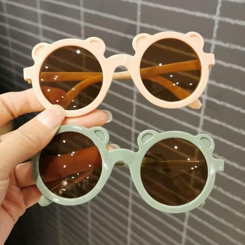 Childrens Sunglasses Girl Baby Boy Cute Summer Small Bear Frame Sun Glasses Child Eyeglasses New Version Fashion Kids Eyewear