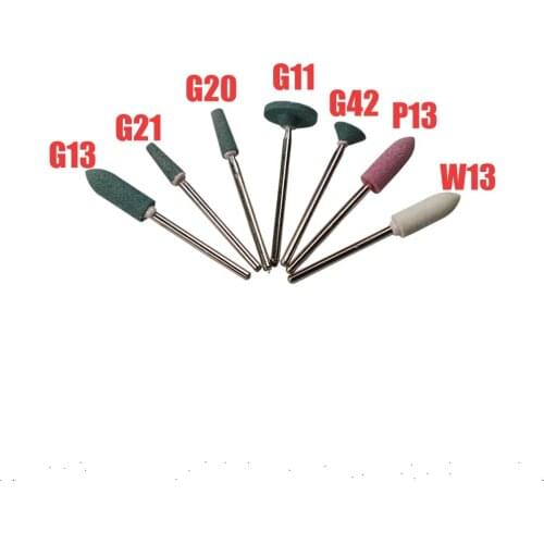 100 pcs Dental mounted points for finishing detnal ,teeth molding and ceramic molding polishing stone with handle shank 2.35mm