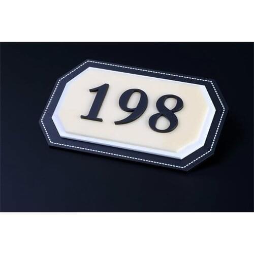 Number Box Door Plate Digital Reminder Listing Department Room Acrylic Hotel Hotel Signage Personalized Custom