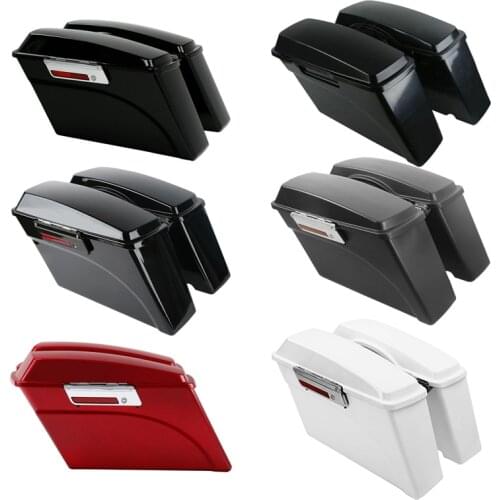 Motorcycle Hard Saddlebag Saddle Bags For Harley Touring Road King Street Glide Electra Glide 1994-2013