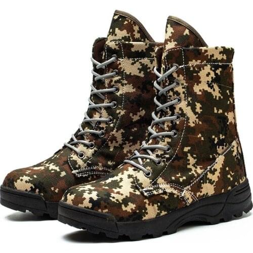 Outdoor Training Shoes Mens Forest Fire Rescue Boots High-top Mens Boots Flame Retardant Anti-smash Anti-puncture Safety Shoes