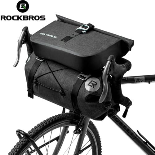 ROCKBROS Bicycle Bag Big Capacity Waterproof Front Tube Cycling Bag MTB Handlebar Bag Front Frame Trunk Pannier Bike Accessories