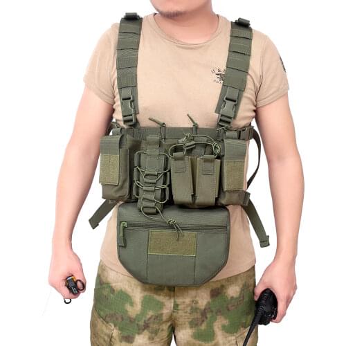 Military Airsoft Chest Rig Tactical Vest Army Paintball Equipment Molle Magazine Pouches Combat Gear Outdoor Sports Hunting Vest