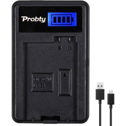 PROBTY New LP-E8 LP E8 LPE8 LCD USB Camera Charger For Canon 550D 600D Kiss X4 X5 X6i X7i Rebel T2i T3i T4i T5i
