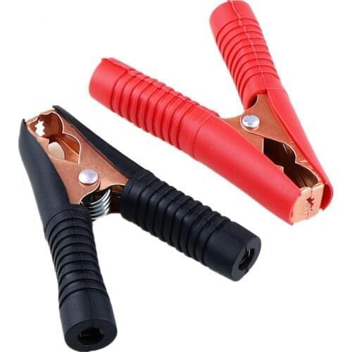 10pcs Hot Car Alligator Clips Battery Clamps Crocodile Clip 100A Red+Black Copper-Plated All-Inclusive Spring Car Clamps