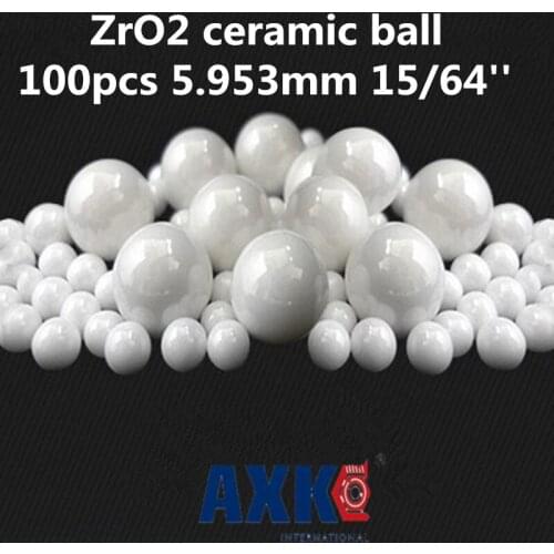 100pcs 5.953mm 15/64'' Zro2 Ceramic Balls Zirconia Balls Used In Bearing/pump/linear Slider/valvs Balls G5