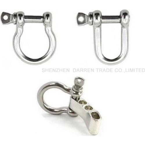 Stainless Steel Shackle Buckle Outdoor Camping Survival Kits For Paracord Bracelet Steel Buckle 100 pcs