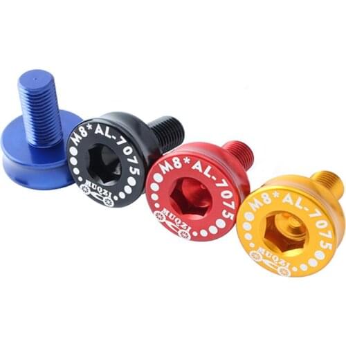 2pcs 7075 aluminum alloy MUQZI square hole bottom axis crank screw dead fly folding bike accessories