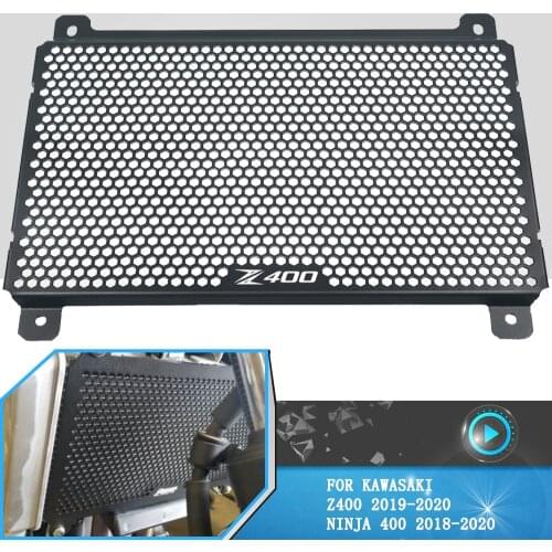 For Kawasaki Z400 z400 2019-2020 Motorcycle Accessories Radiator Guard Cover Oil Cooler Grill Protector Ninja 400 2018 2019 2020
