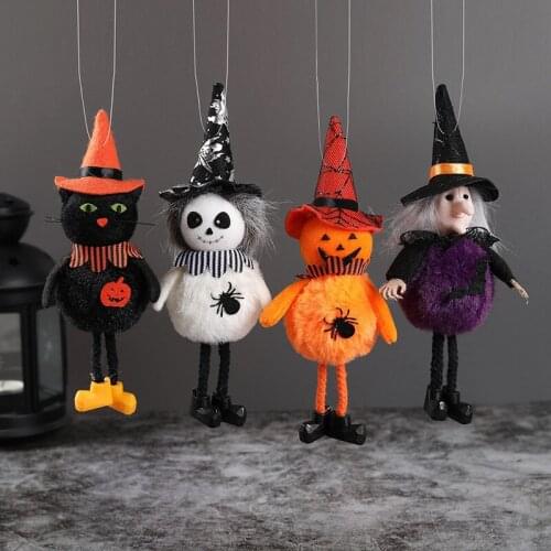 Halloween Pendant Ghost Festival Bar Pumpkin Witch Ornaments Broom Haunted House Decoration Props Halloween Party Decorations