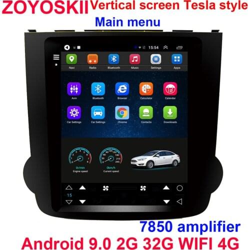 Android 9.0 os 10.4 inch vertical Tesla style CAR Radio GPS bluetooth Navigation player WIFI 4G USB For Honda CRV 2007-2011