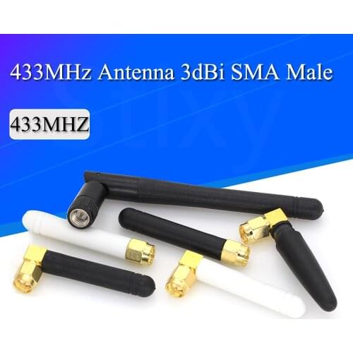 2PCS 433MHz Antenna 3dBi SMA Male Connector 433 mhz directional antena 433M waterproof antenne for Lorawan