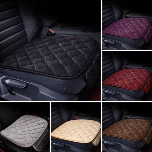 Front/Rear/ Full Set Flax Car Seat Covers Choose Car Seat Cushion Linen Fabric Seat Pad Protector Car Accessories Anti-slip