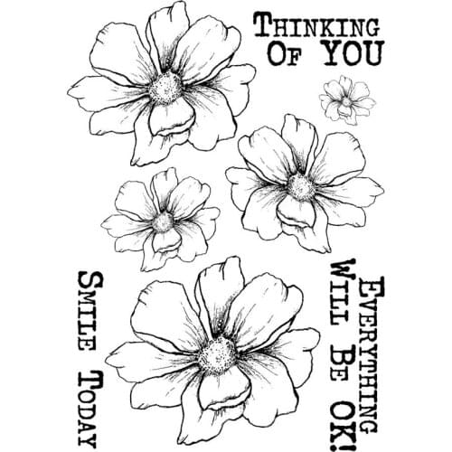 Flower Decorative Stamps Scrapbook Embellishment Paper Craft Card Stamps