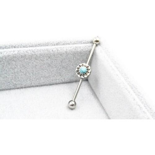 Lot 50pcs Stone Free Shippment Industrial Barbell Ear Long Barbells Ear Piercing 14g Body Jewelry NEW