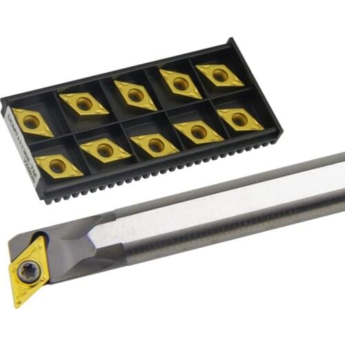 H10K-SDQCR/H10K-SDUCR/H12M-SDXCR07 HSS turning tool lathe boring bar small diameter deep hole boring cutter DCMT Carbide Insert