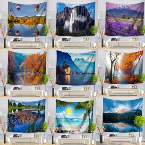 Tapestry Beauty Sea Beach Landscapes Wall Hanging Tapestries Home Decor Rectangle Bedroom Wall Art Tapestry Home Decor