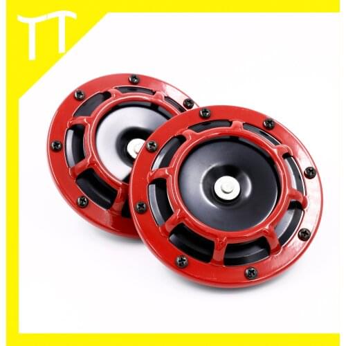 Hella Super Loud Compact Electric Blast Tone Air Horn Kit 12V 115DB For Motorcycle Car 2pcs/set