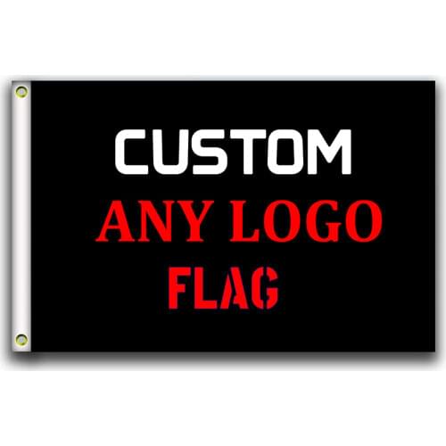 Custom Flag 3x5FT Any Logo 100D Polyester Printed Banner Decoration Sports Home Party Advertising Indoor Outdoor Sublimation