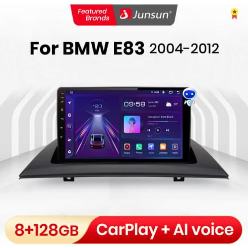 Junsun V1 4G+64G Android 10.0 android radio coche con pantalla For BMW X3 E83 2004-2012 android auto carplay bluetooth dab+ GPS