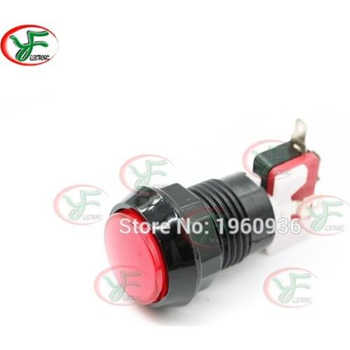 Arcade Button 33mm Round Push Button 12V Illuminated LED Buttons With Micro Switch Arcade Cabinet Accessories