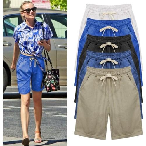 2019 Summer Style Shorts Women Candy Color Female Five Shorts Plus Size M-6XL Casual Lady Shorts