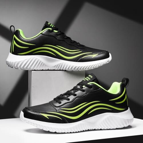 Microfiber Men Running Shoes Ultra-light Board Sneaker Big Size 48 Outdoor Fashion Shoes Waterproof Anti-slip Athletic Trainers