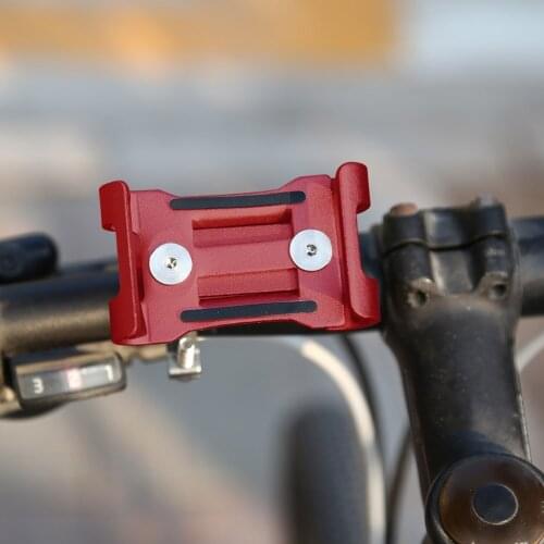 Motorcycle Bike Phone Holder Aluminum Alloy Anti-slip Bracket Bicycle 360 Rotation Mobile Cell Phone Handlebar Clip Mount Stand