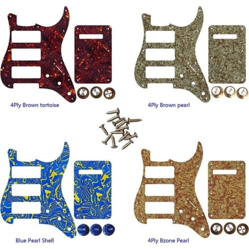 Great Quality Parts 3 P90 Strat Guitar Pickguard For US 11 Screw Holes Strat 3 P90S Humbucker & Back Plate & Control Knob