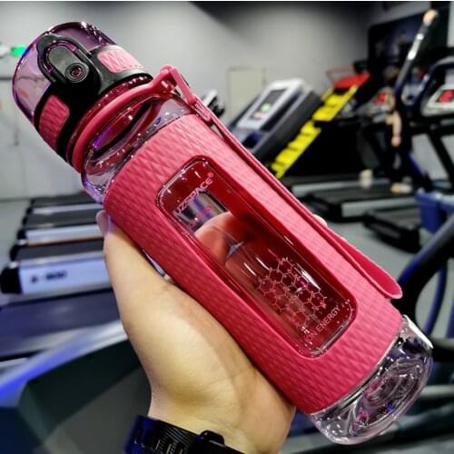 PikePro Large capacity anti-drip sports bottle gym portable anti-drop plastic beverage bottle