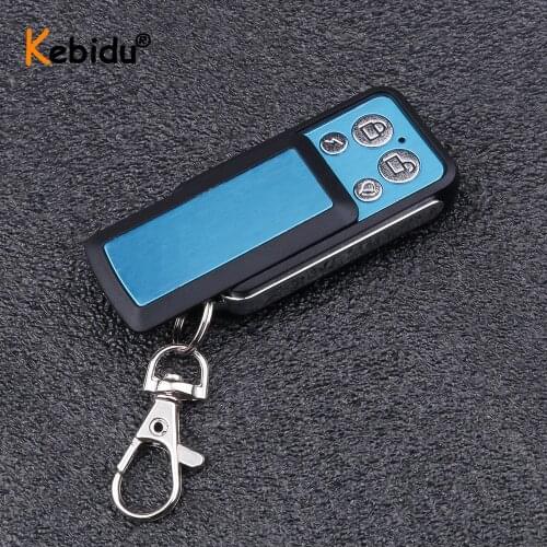 Kebidu New Design Universal 433Mhz Garage Door Remote Control Door Copy Code For Gate Garage Door Key Copier Cloning Duplicator