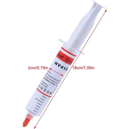 30G HY410-TU20 White Thermal Grease CPU Chipset Cooling Compound Silicone Paste O21 20 Dropshipping