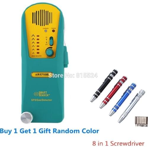 SMART SENSOR SF6 Refrigerant Gas Leak Detector Digital Halogen Gas Detector Alarm Tester Freon Gas Analyzer Gas Leak Alarm