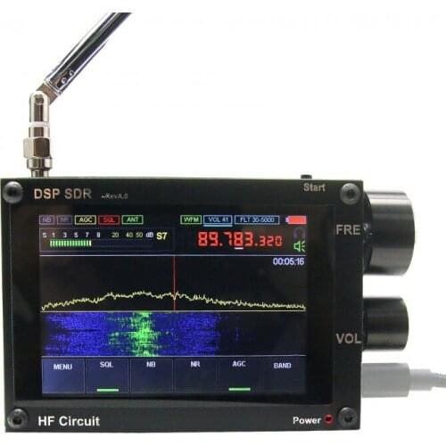Thicker 3.5" 50KHz-200MHz Malachite DSP SDR Receiver Malahit SDR Shortwave Radio Receiver Nice Sound