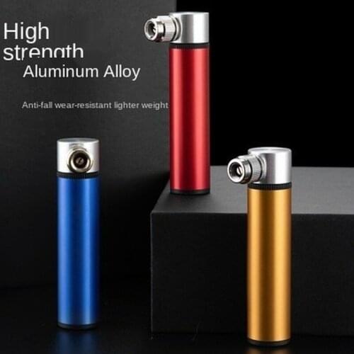 Bicycle mountain bike accessories small aluminum alloy pump portable mini basketball beauty and French mouth inflatable tube
