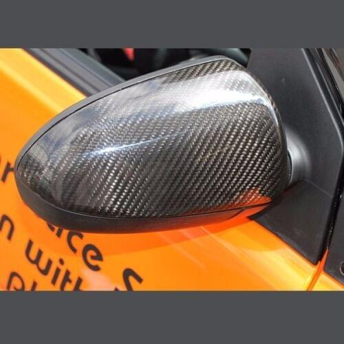 Carbon Fiber Tape-on Mirror Covers for 2007-2014 Smart Fortwo 451 2008 2009 2010