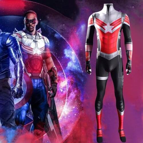 The Falcon and The Winter Costume Cosplay Zentai Jumpsuit Spandex Lycra Bodysuit disfraces para Halloween Costume For Adult/Kids