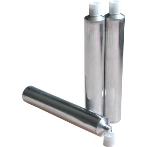 100pcs 30ml Silvery Aluminum Empty Toothpaste Tubes W/ Needle Screw Cap Unsealed Wholesale