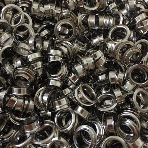 100pcs/lot Silver Round 16mm Eyelets With 10mm Hole For Apparel or Scrapbooking