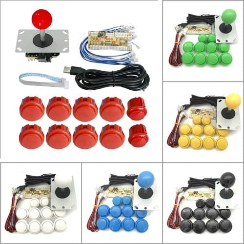 Arcade Joystick DIY Kit For PC/ PS3 Game Controller Button Zero Delay USB Encoder For SANWA Joystick Cabinet Games Accessories