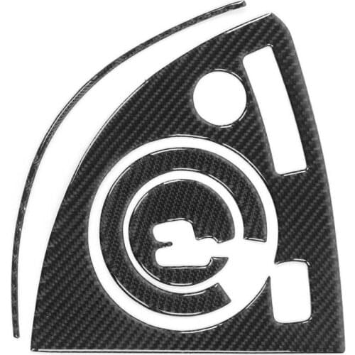 Car Mirror mirror cover Carbon Fiber Gear Shift Panel Cover Sticker Console Decor Fit for Prius 2012‑2015 RHD car side