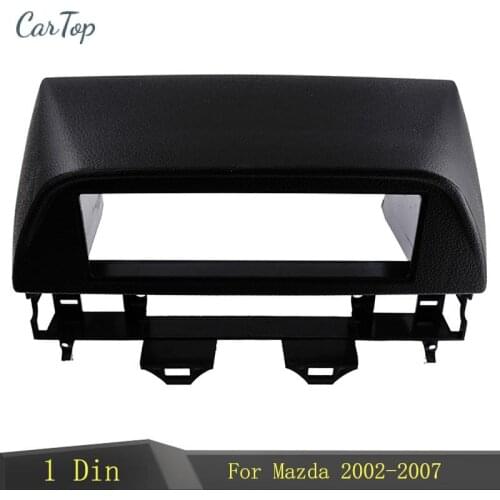 1 Din Car Radio Fascia Audio Panel Plate DVD Player Refitting Frame Bezel Dash Trim Kit For MAZDA 6 Atenza 2002-2007
