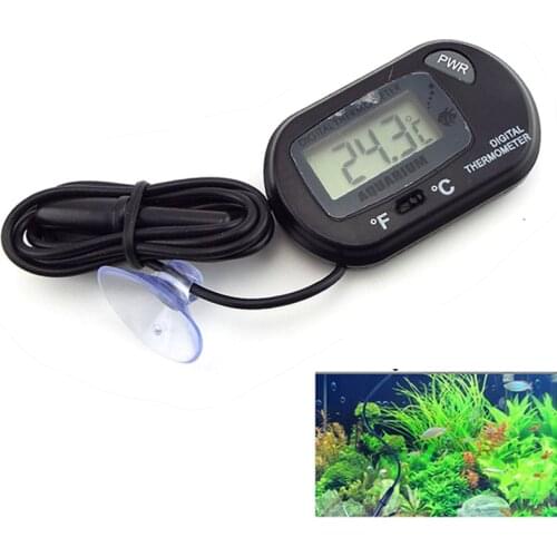 Fish Tank LCD Digital Aquarium Thermometer Temperature Water Meter Aquarium Temp Detector Fish Alarm Pet Supplies Tool Aquatic