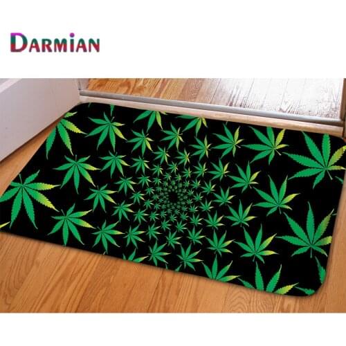 DARMIAN Creative Maple Leaf Printed Home Decor Door Carpets Entrance Welcome Doormats Floor Rugs for Living Room/Bedroom/Kitchen