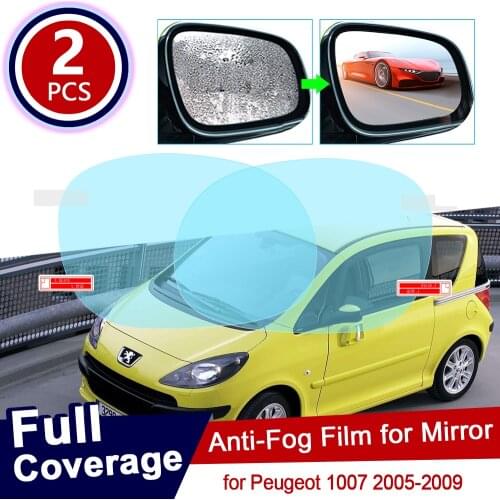 For Peugeot 1007 2005~2009 Full Cover Anti Fog Film Rearview Mirror Rainproof Clear Anti-fog Films Car Accessories 2008 2007