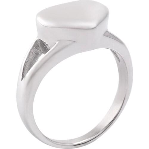 316L Stainless Steel Ring For Pet/Human Ashes Keepsake Urns Funeral Urn Casket Memorial Jewelry Ash Holder Ring 4 Size