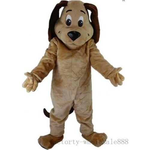 Hot Tan Dog Mascot Costume Animal Theme Party Cosplay Dress Handmade Gift Interesting Funny Cartoon Character Clothing Gift