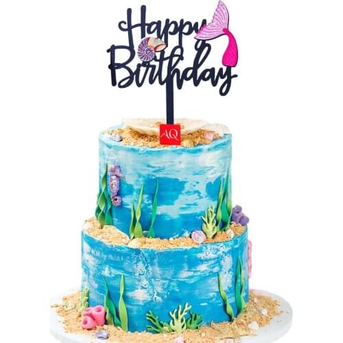 Cute Beautiful Happy Birthday Anniversary Acrylic Cake Topper Cupcake Topper For Birthday Party Cake Decorations Baby Shower
