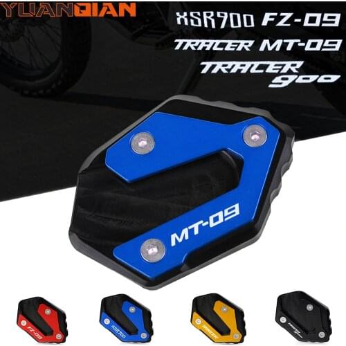 Motorcycle For YAMAHA XSR MT09 MT-09 TRACER 900 GT FZ-09 XSR900 Side Stand Pad Plate Kickstand Shoes Enlarger Support Extension