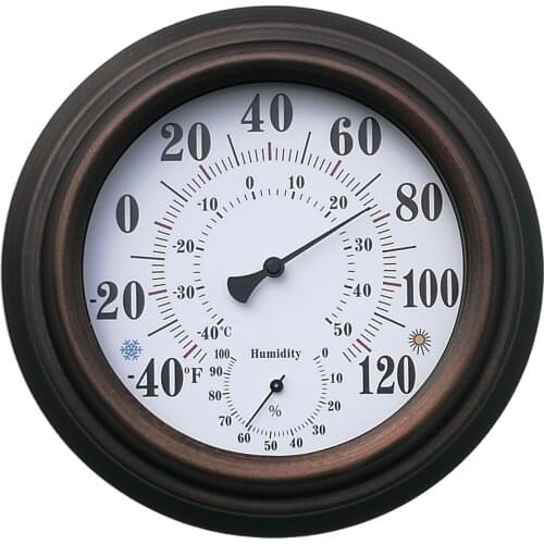 Thermometer Hygrometer Wall Mount Hanging Analog Temperature Humidity